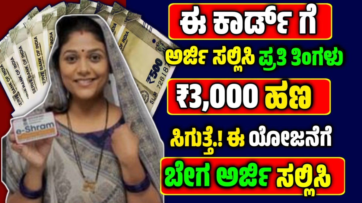 e shram card benefits