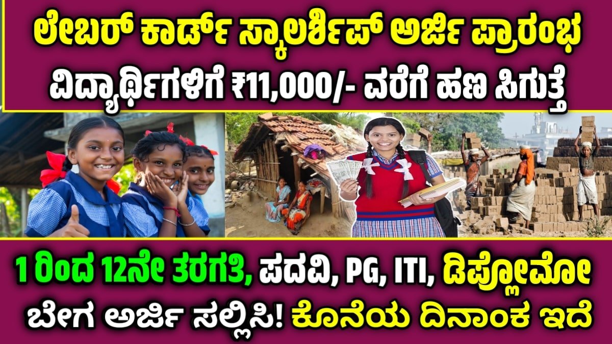 labour card scholarship 2025