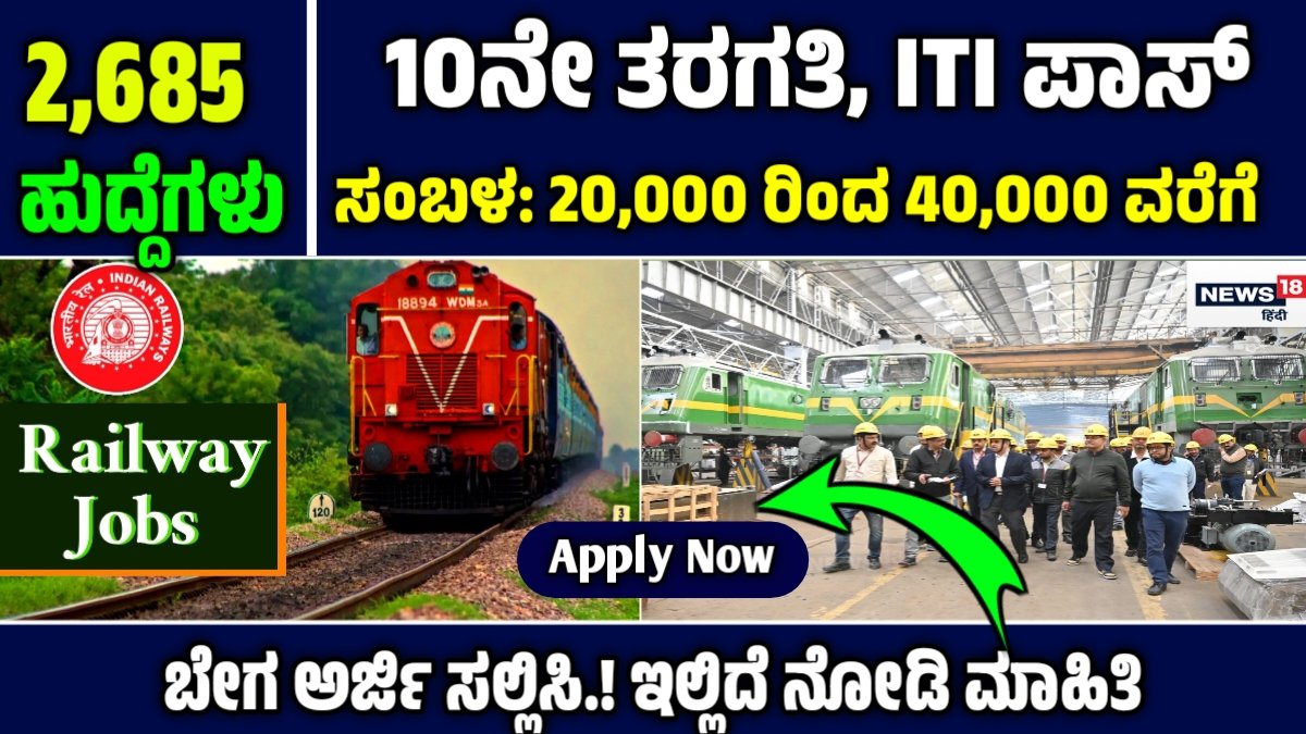 ಸೆಂಟ್ರಲ್ ರೈಲ್ವೇ ಭರ್ತಿ 2025